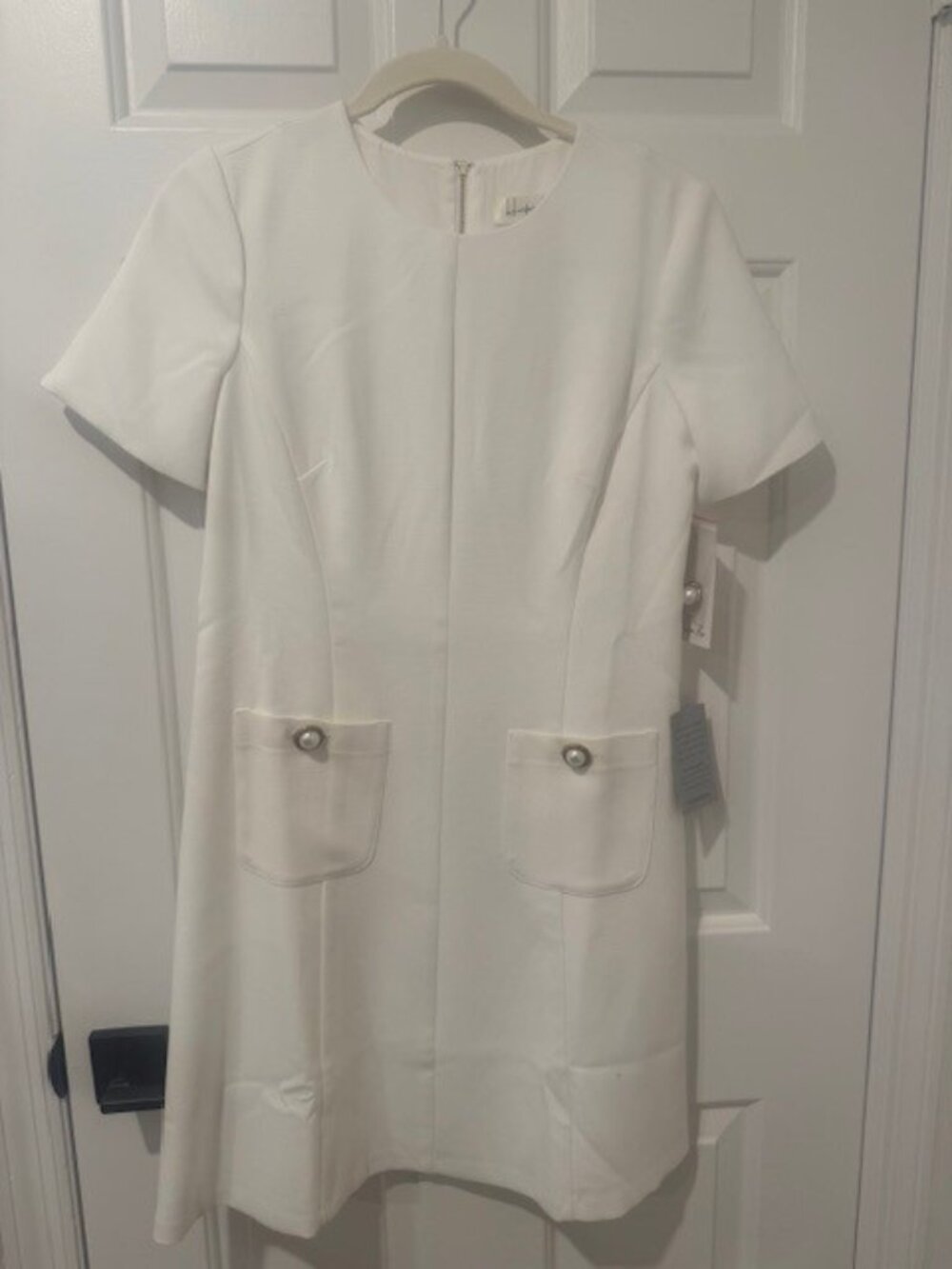 NEW Harper Rose Size 6 White Dress with Gold & Pearl